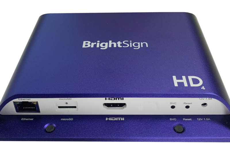 BrightSign – HD224 – HD224 Standard I/O Player