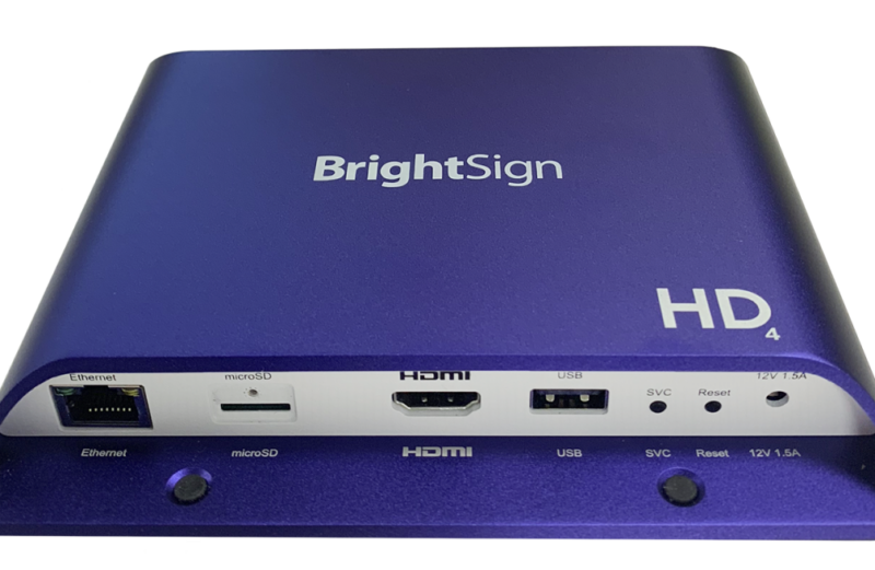 BrightSign – HD1024 – Interaktiver Multi-Zonen HD Player, Netzwerk, GPIO