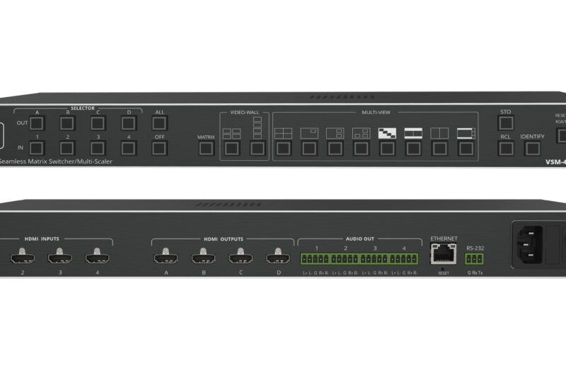 KRAMER – VSM-4X4X, 20-80552030 – 4×4 HDMI Matrix Switcher, Videowall & Multiviewer
