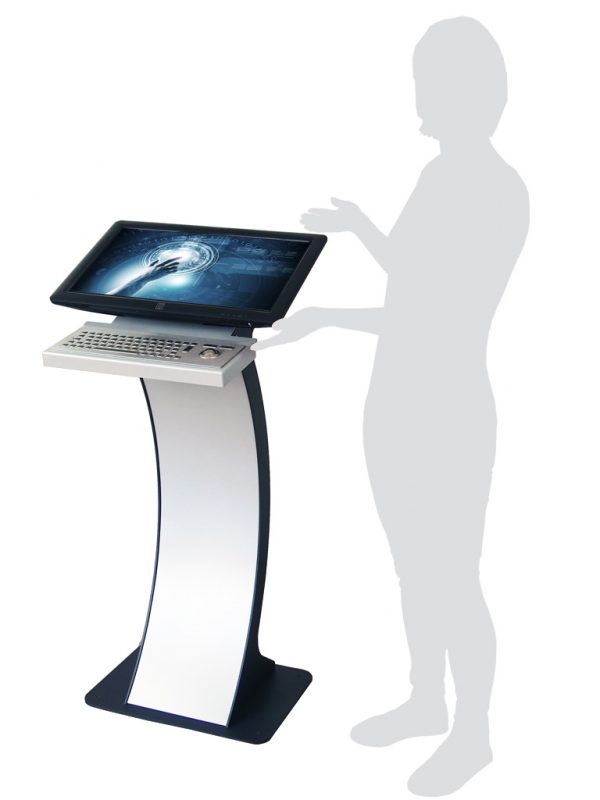 SIGNAMEDIA Digital Kiosk Touch-Pult, Quelle: WES Systeme Electronic GmbH, 61130 Nidderau, Deutschland