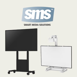 SMS Smart Media Solutions - Standfüße und Rollwagen für Monitore und Projektoren erhältlich bei SIGNAMEDIA Digitale Werbesysteme e.K. aus Niddatal