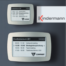 Kindermann - Türschilder mit patentierter e-Ink Technologie erhältlich bei SIGNAMEDIA Digitale Werbesysteme e.K.